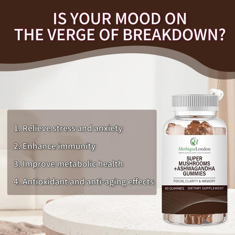 Super Mushrooms  + Ashwagandha Gummies