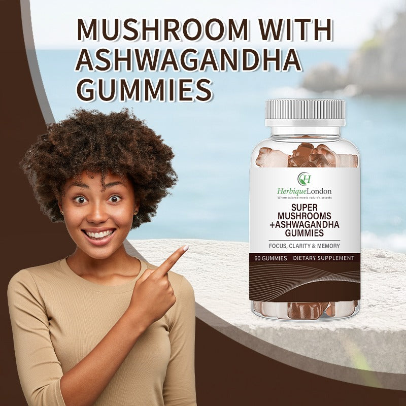 Super Mushrooms  + Ashwagandha Gummies
